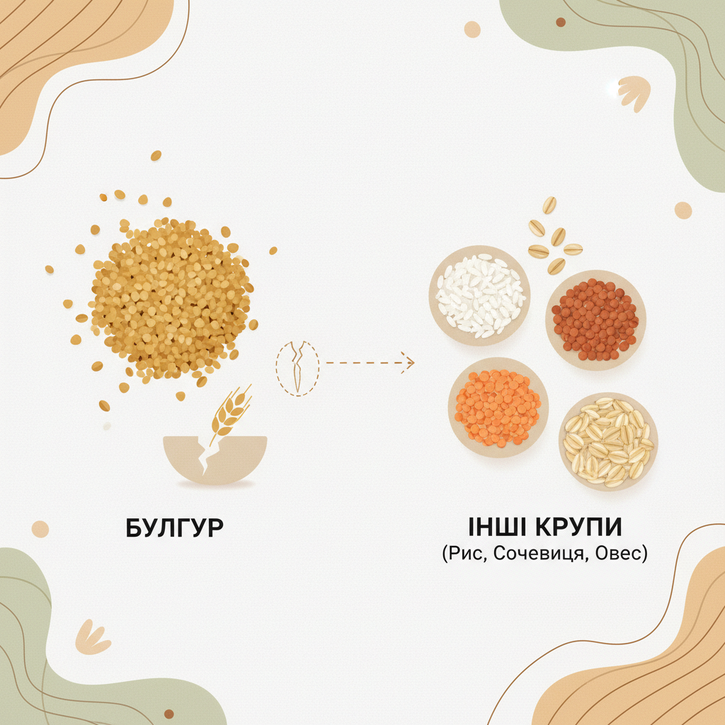 Що таке булгур і чим він відрізняється від інших круп — иллюстрация к статье «булгур як варити»